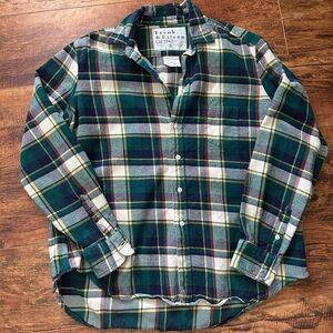 Frank & Eileen Eileen Green Plaid Women’s button down- Size Small